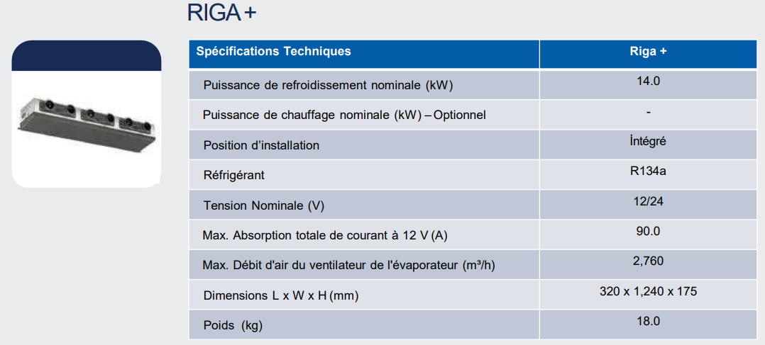 Evaporateur RIGA+