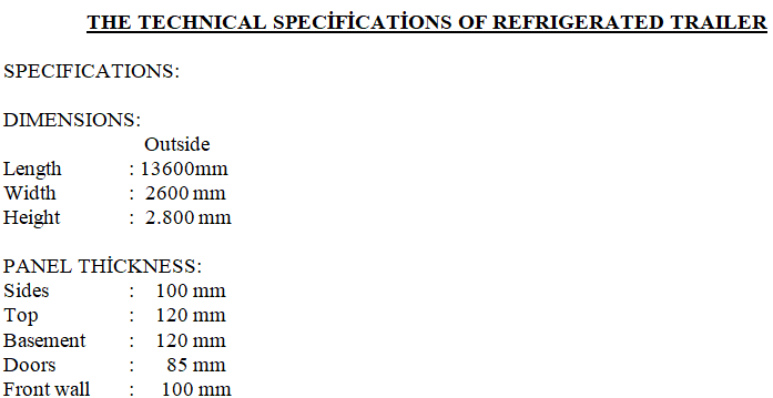 Refrigerated trailer